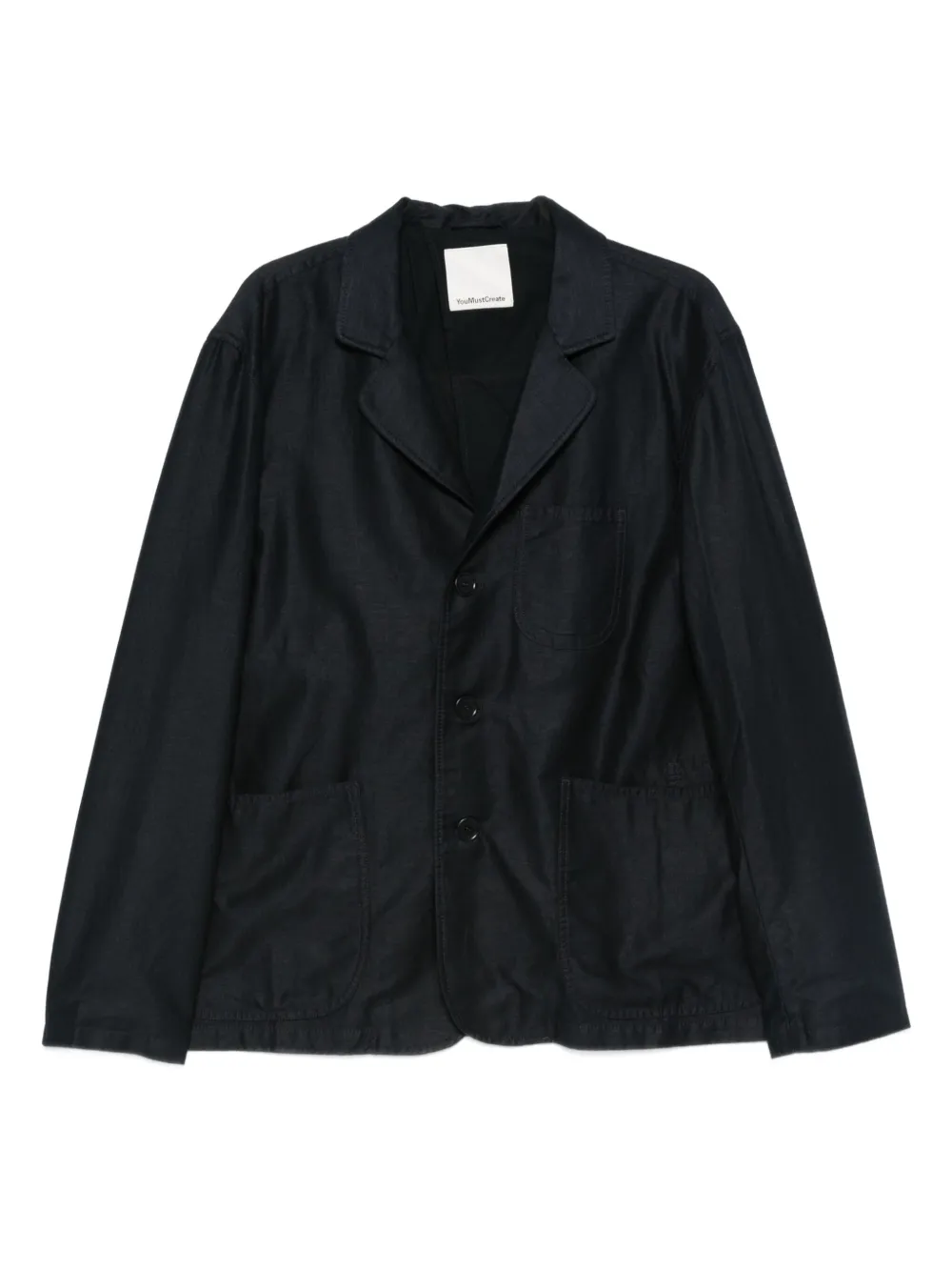 YMC Blazer com bolso e abotoamento | Azul | Image 1