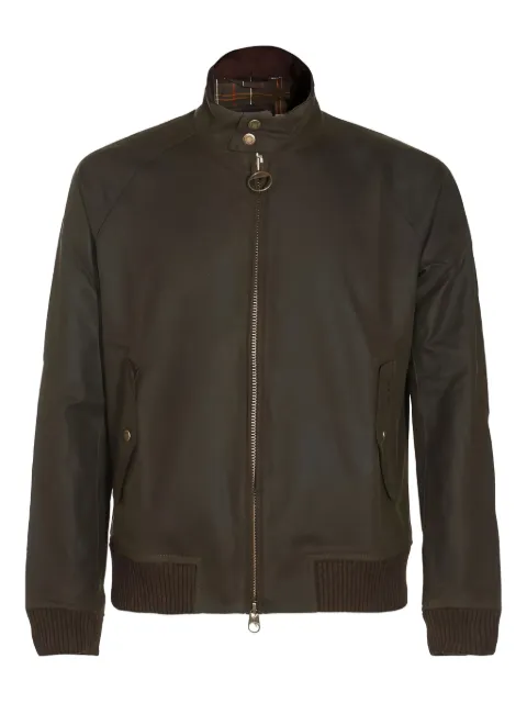 Baracuta x BARBOUR zip-fastening ribbed jacket