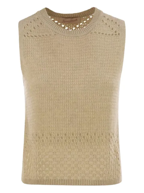 MC2 Saint Barth crochet-detail sleeveless top