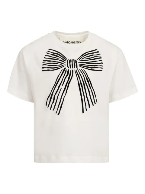Simonetta Camiseta com estampa de laço