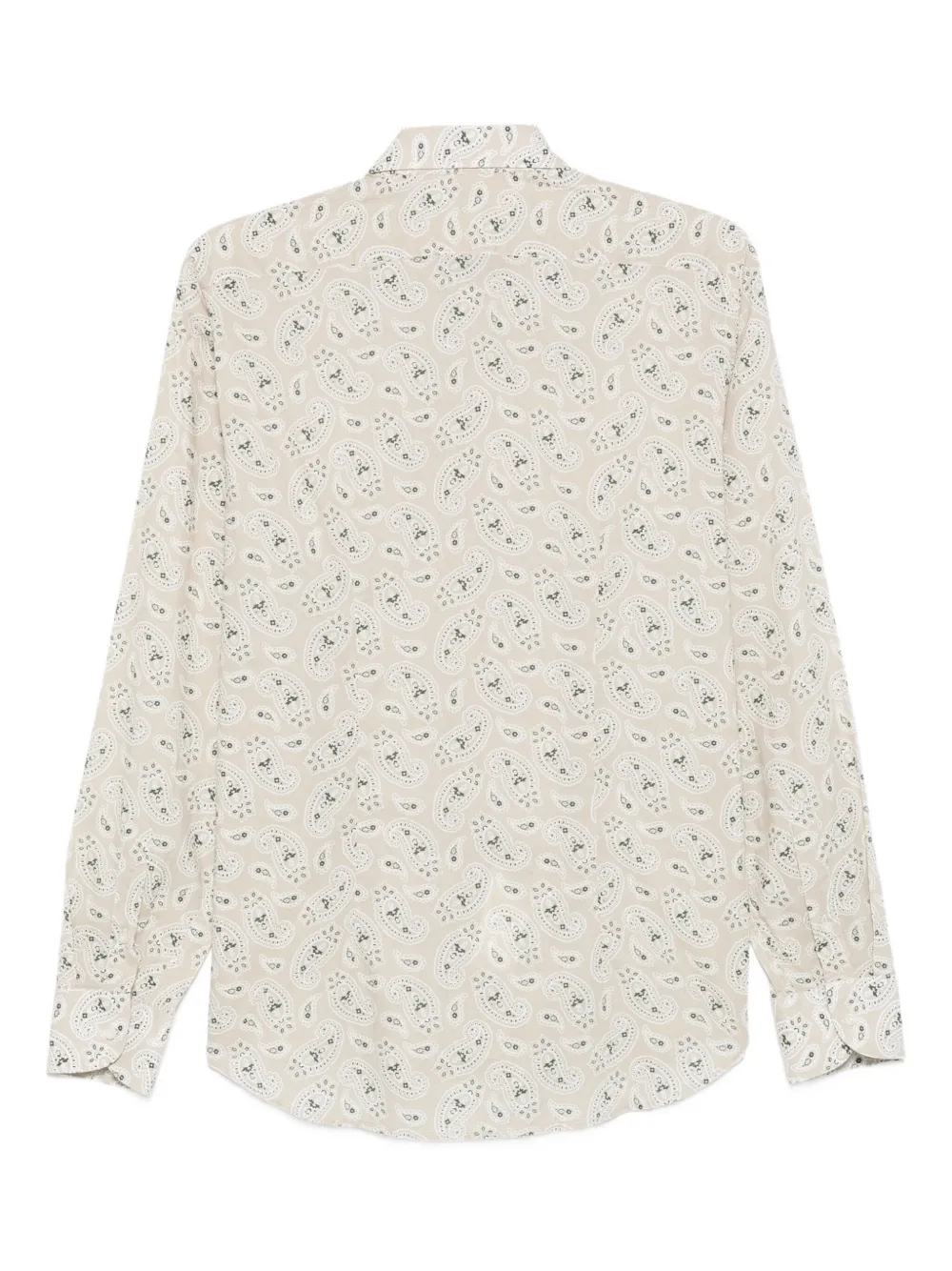 Manuel Ritz Overhemd met paisley-print Beige