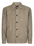 DONDUP camouflage-pattern cotton shirt jacket - Neutrals