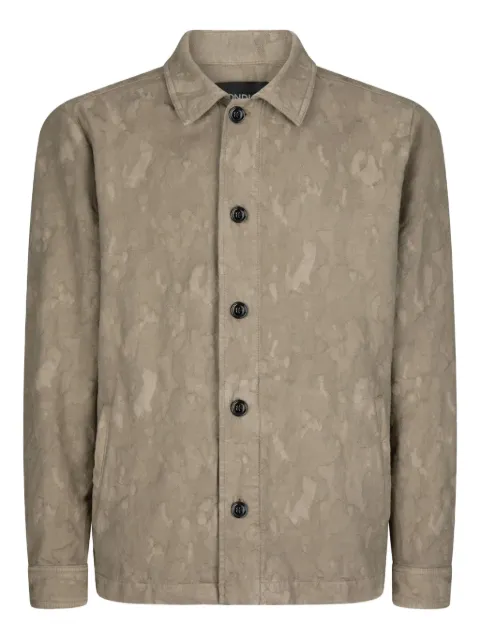 DONDUP camouflage-pattern cotton shirt jacket