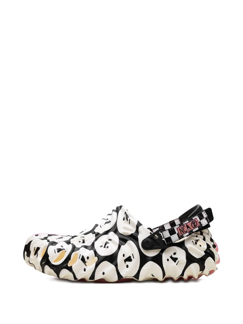 Crocs Pollex "Nina Chanel Abney Art Friends Thumbs Up Good Job" clogs Black