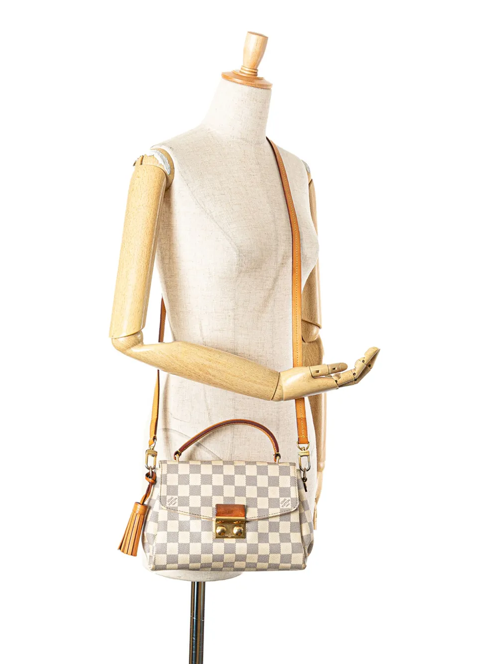 Pre-owned Louis Vuitton 2017 Damier Azur Croisette Satchel