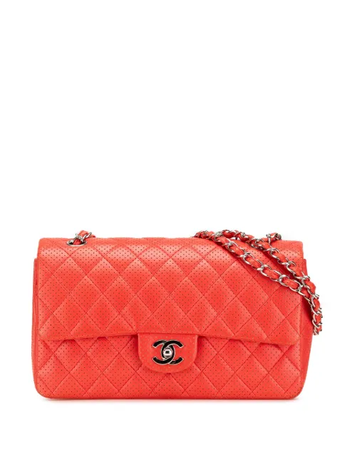 CHANEL Pre-Owned 2006-2008 Medium Classic Perforated Lambskin Single Flap shoulder bag