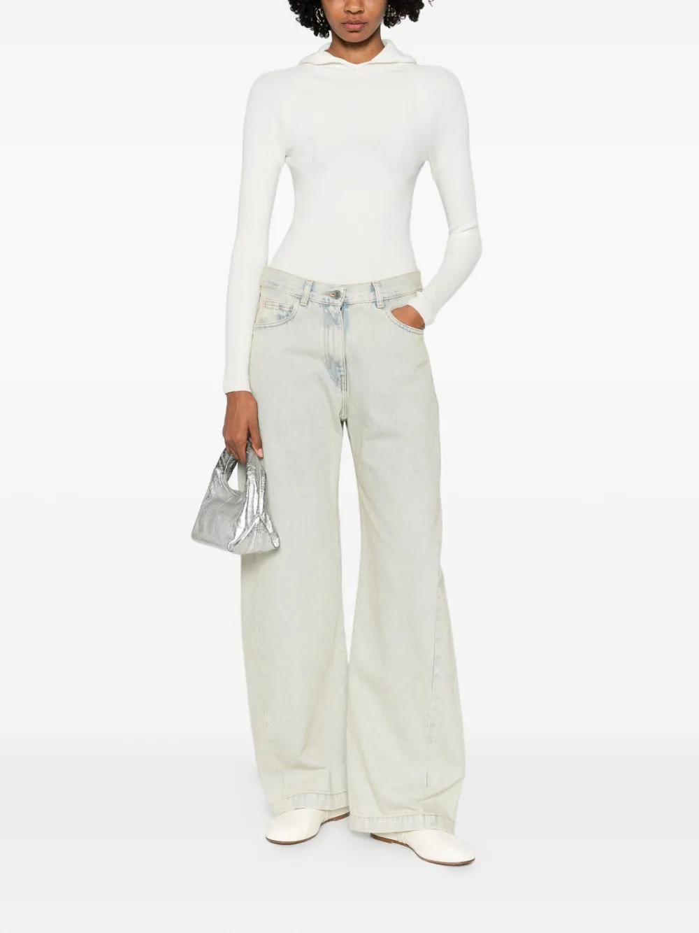 Maje long-sleeved hooded bodysuit | T-Shirts & Jersey Shirts | Image 2