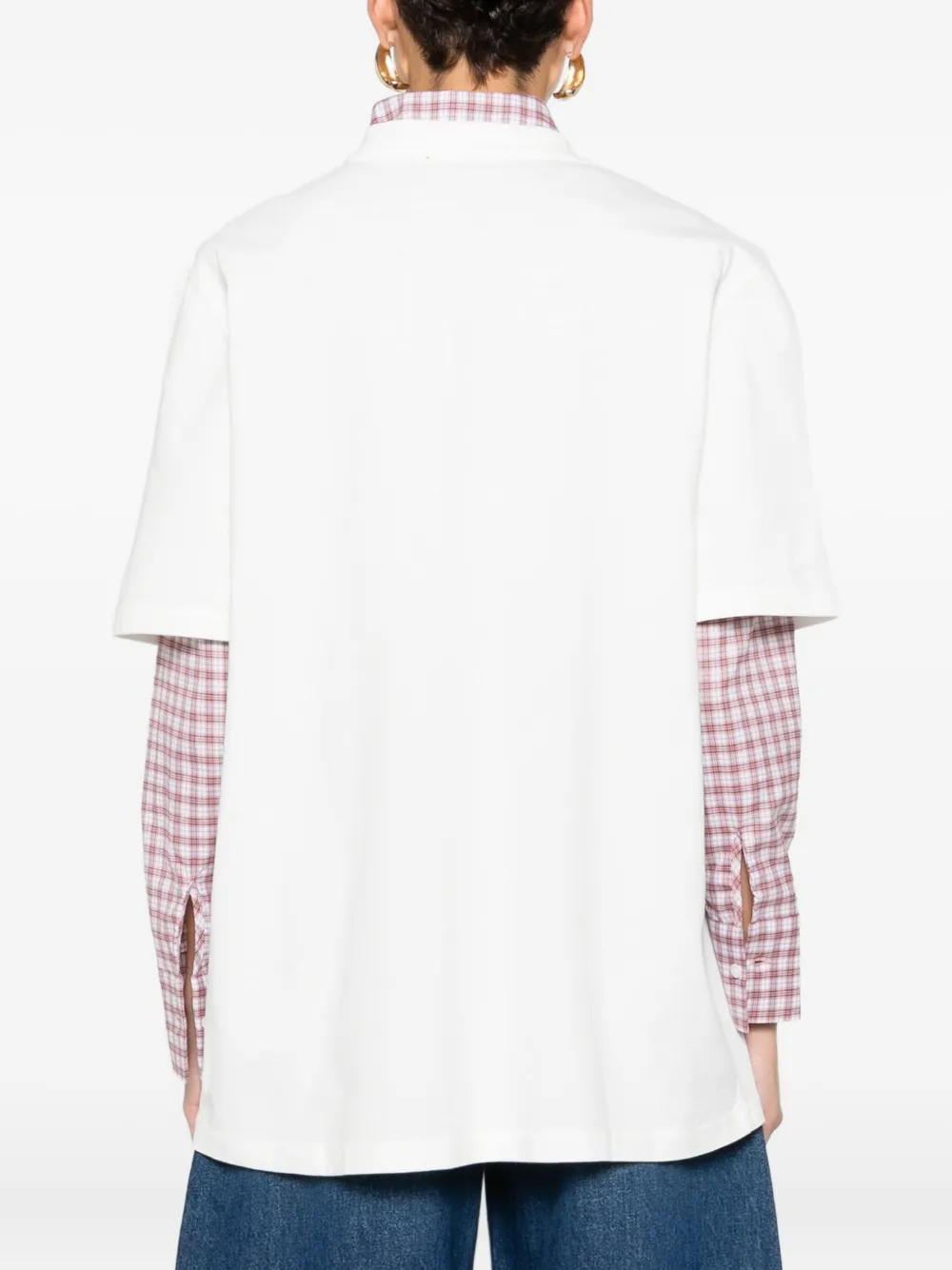 Maje T-shirt met grafische print Wit