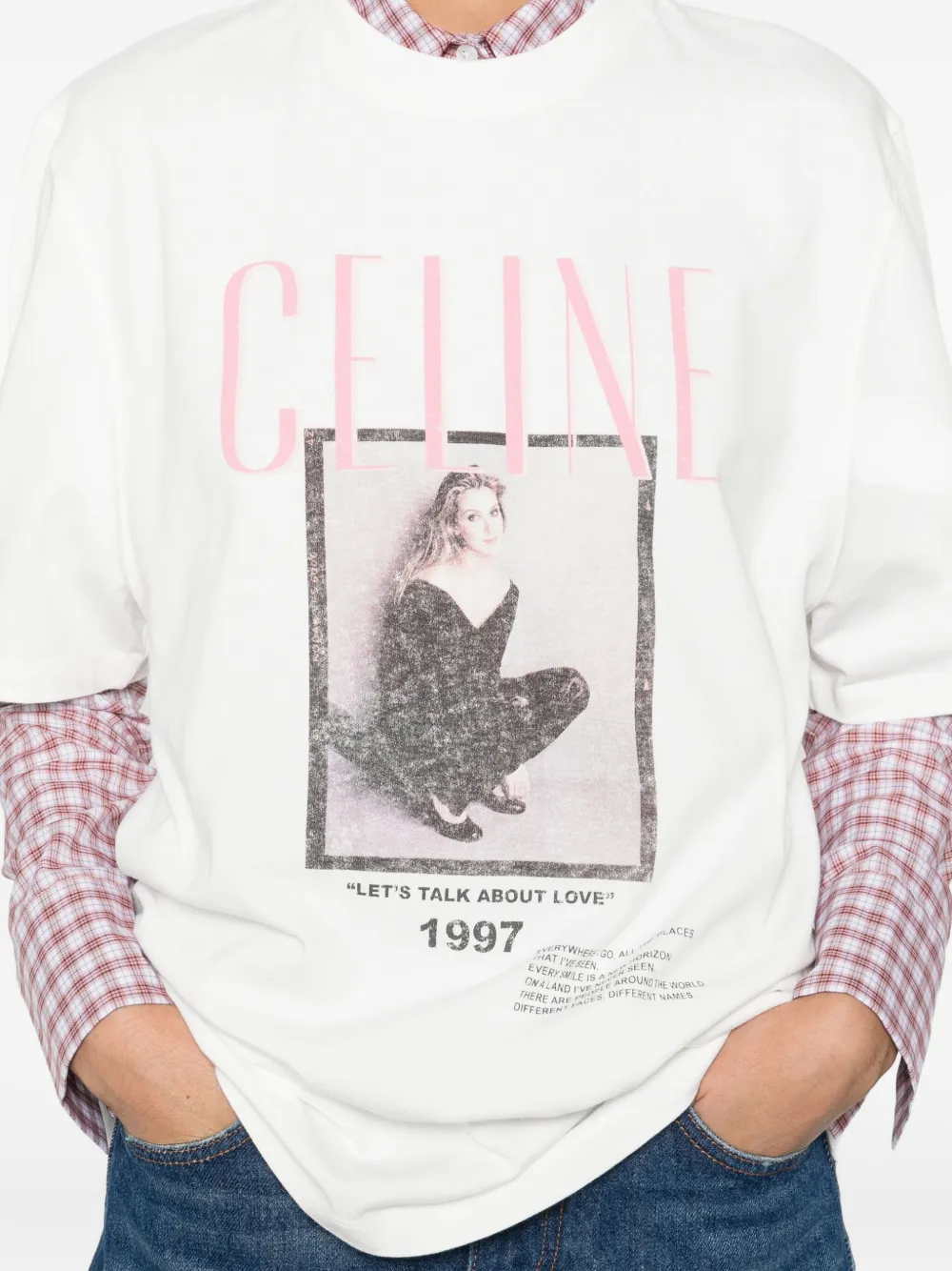 Maje T-shirt met grafische print Wit