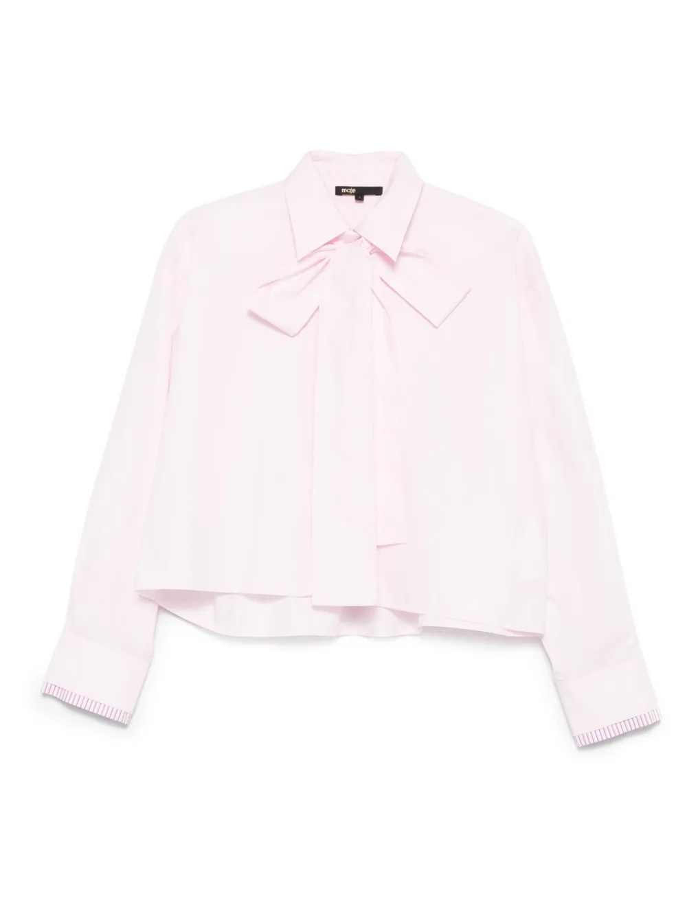 Maje bow-detailed shirt | Pink | Image 1