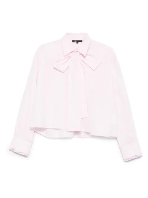 Maje bow-detailed shirt