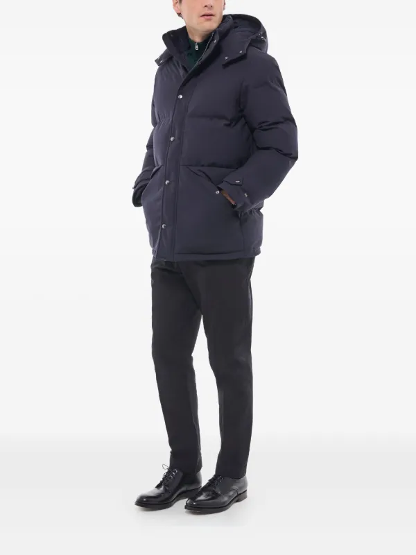 FURSAC Hooded Quilted Jacket | Blue | FARFETCH