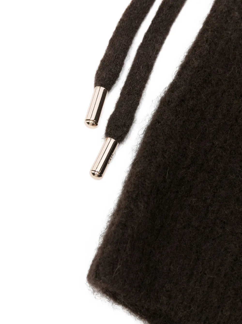 Maje Bivakmuts met trekkoord Bruin