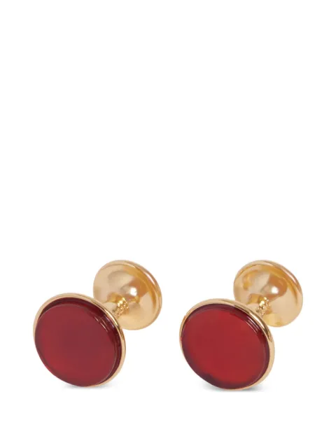 FURSAC circular carnelian cufflinks