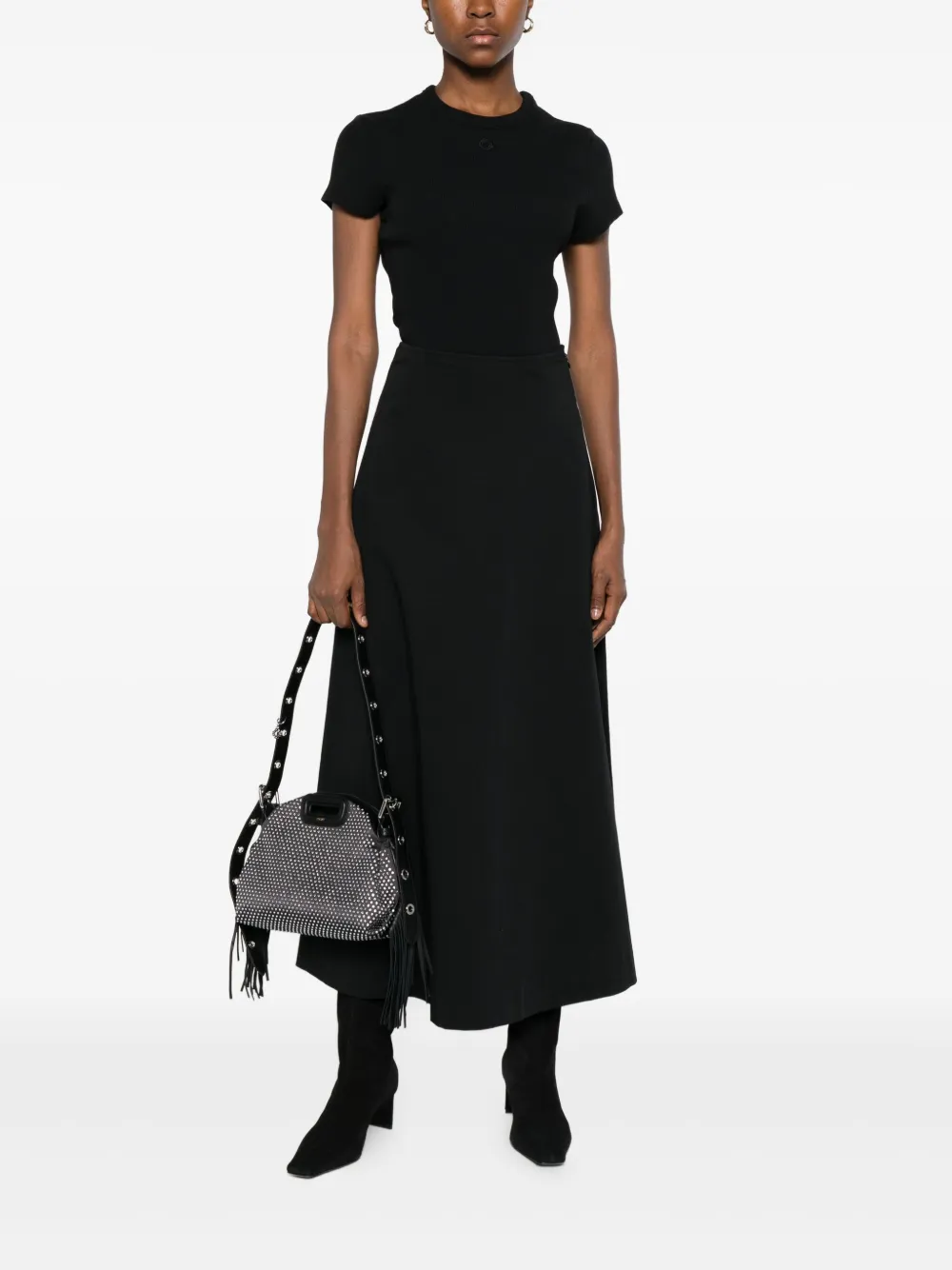 Maje playera de canalé fino | Playeras y jerséis | Image 2