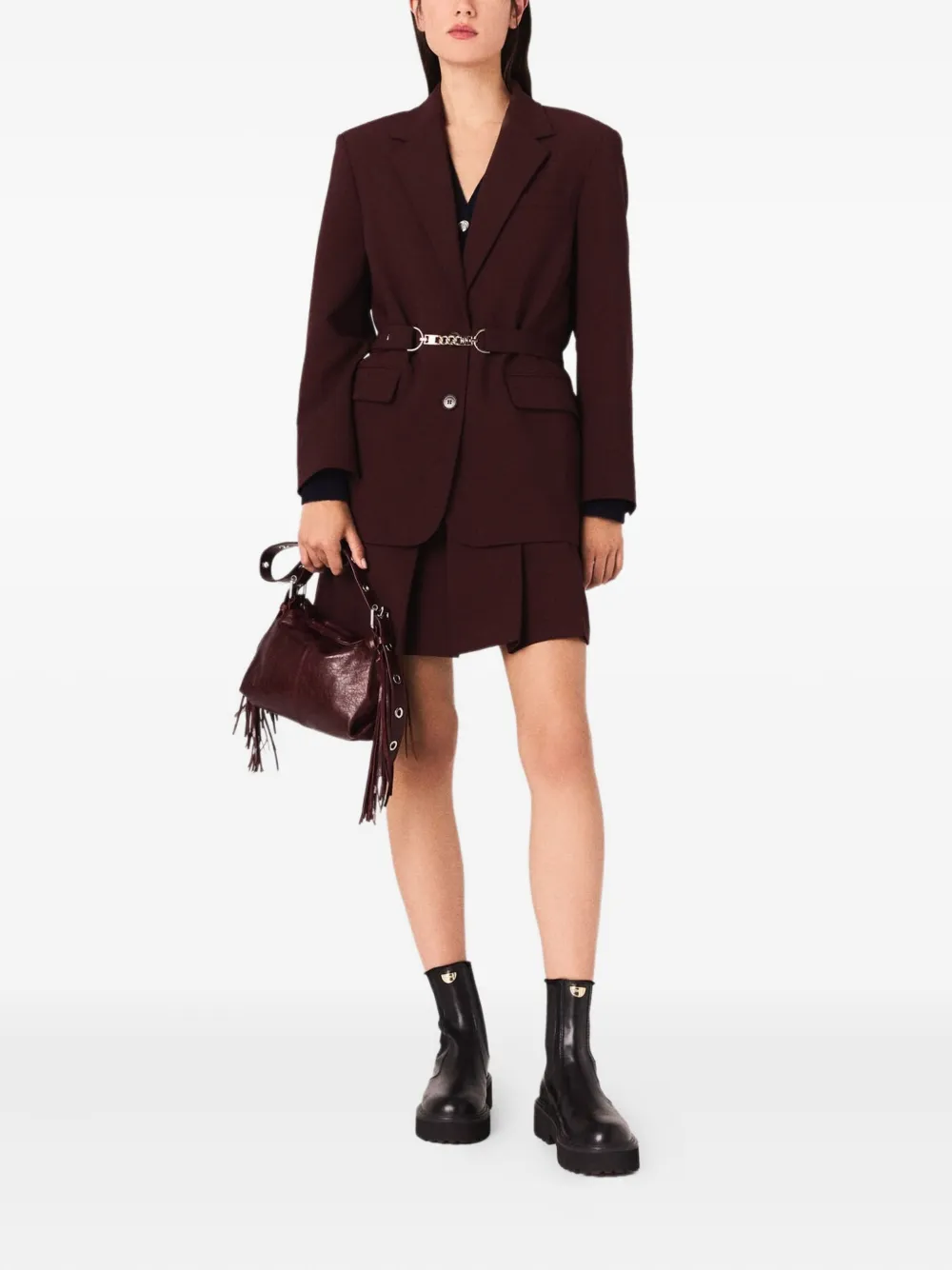 Maje chain-detail blazer | Blazers | Image 2