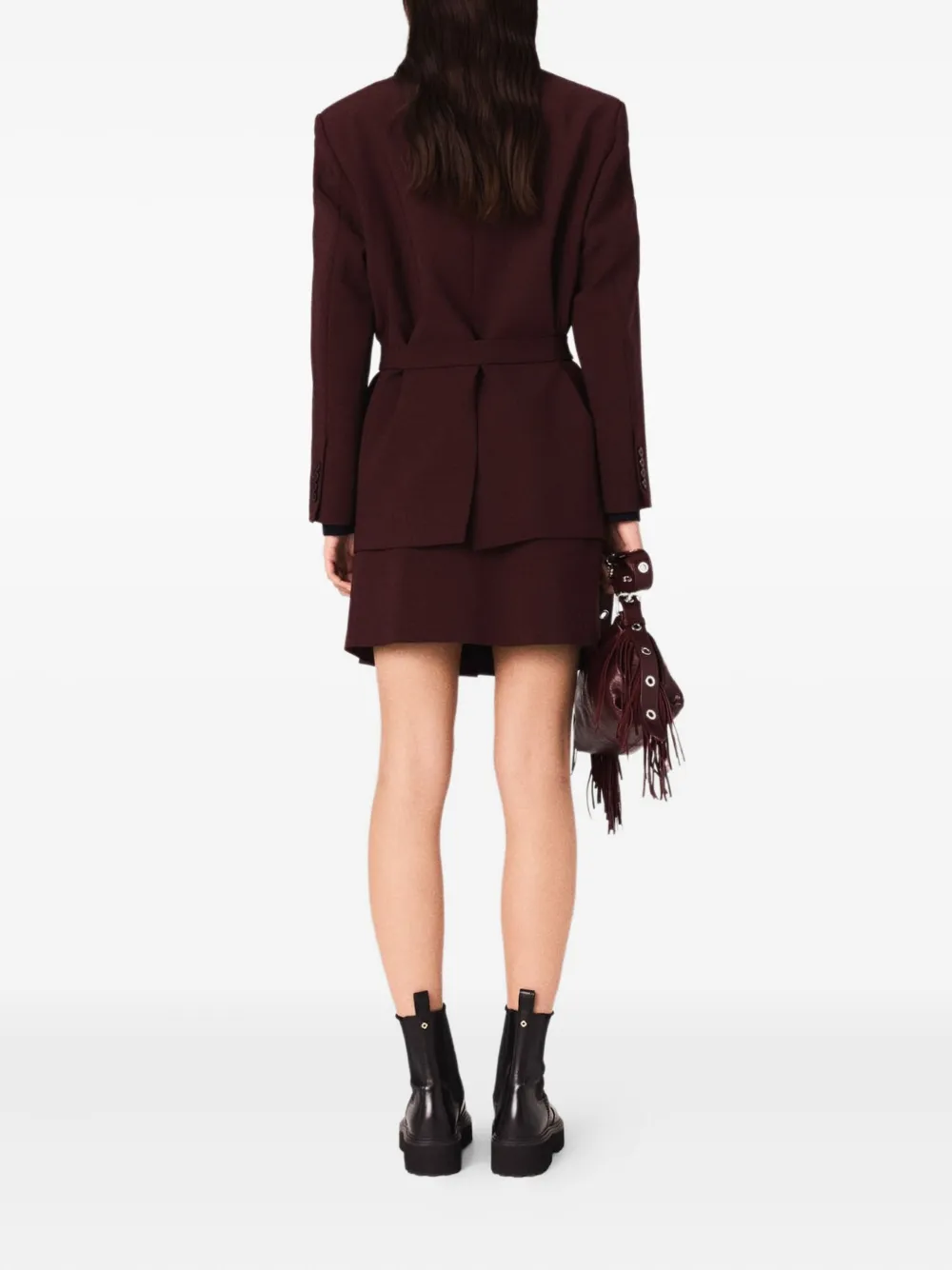 Maje Blouse met kettingdetail Rood