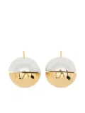 Maje brass earrings - Silver