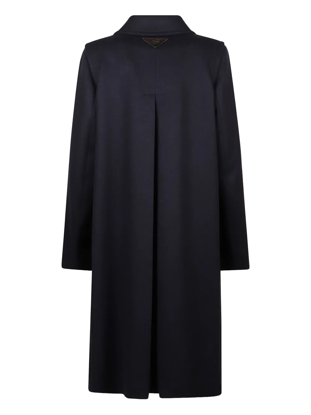 Prada button-front wool coat Blauw