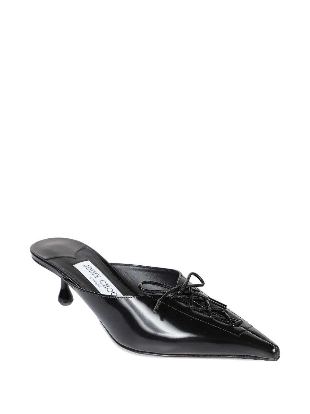 Jimmy Choo 50mm Scarlett lace-up pointed-toe mules Black