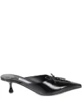 Jimmy Choo 50mm Scarlett lace-up pointed-toe mules - Black