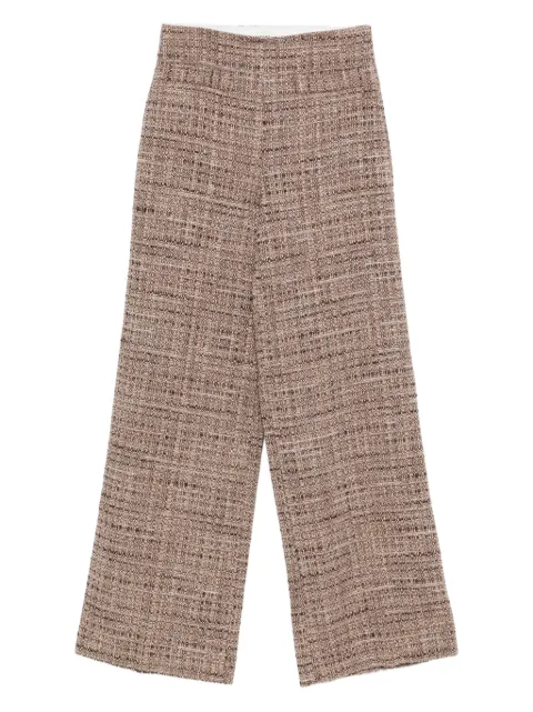 SANDRO tweed wide-leg trousers