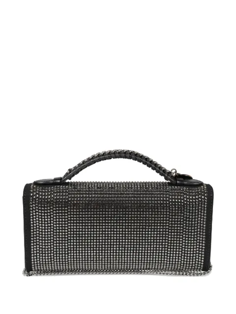 Stella McCartney crystal-embellished chain-handle clutch