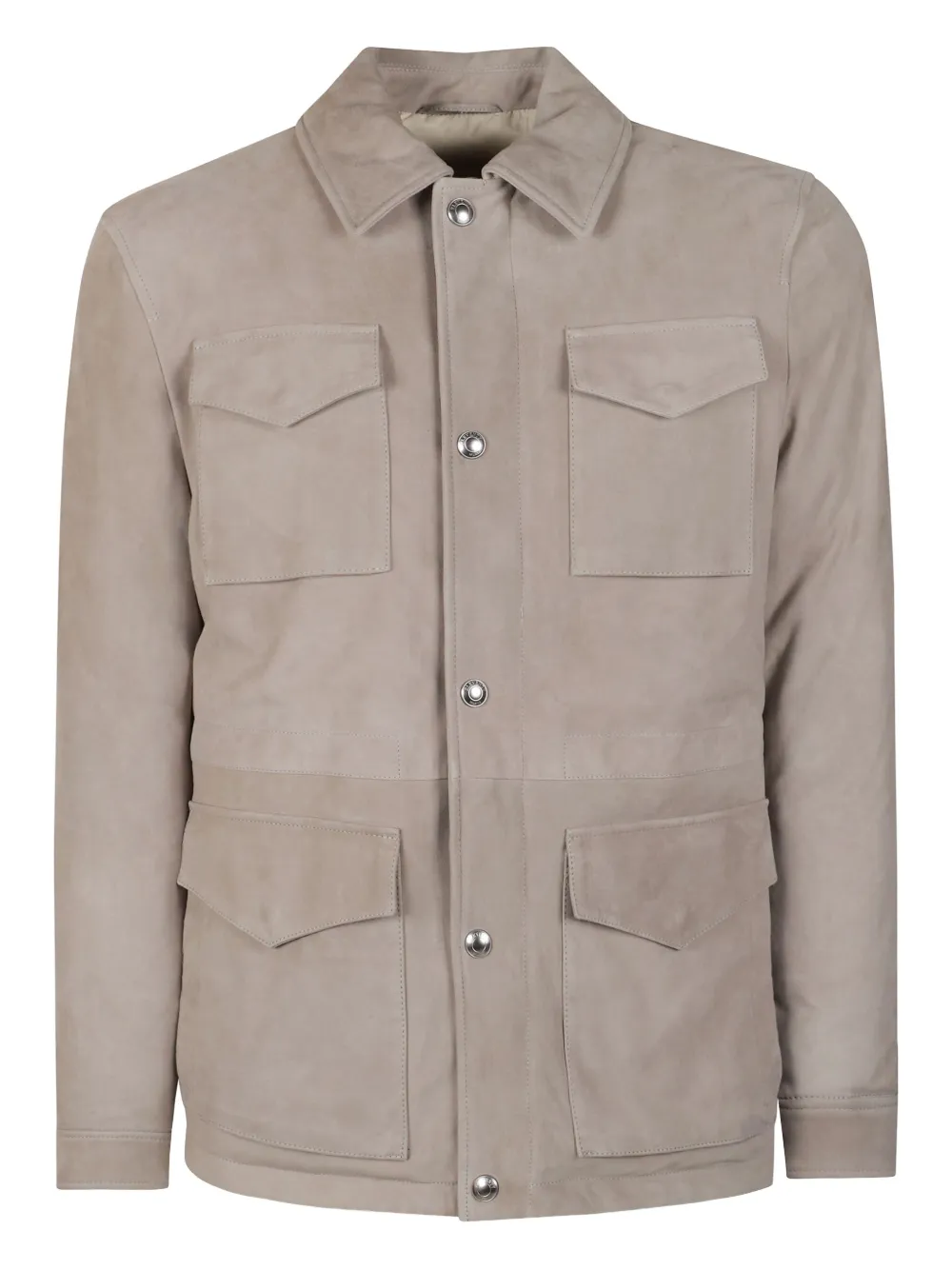 Eleventy suede shirt jacket | Neutrals | Image 1