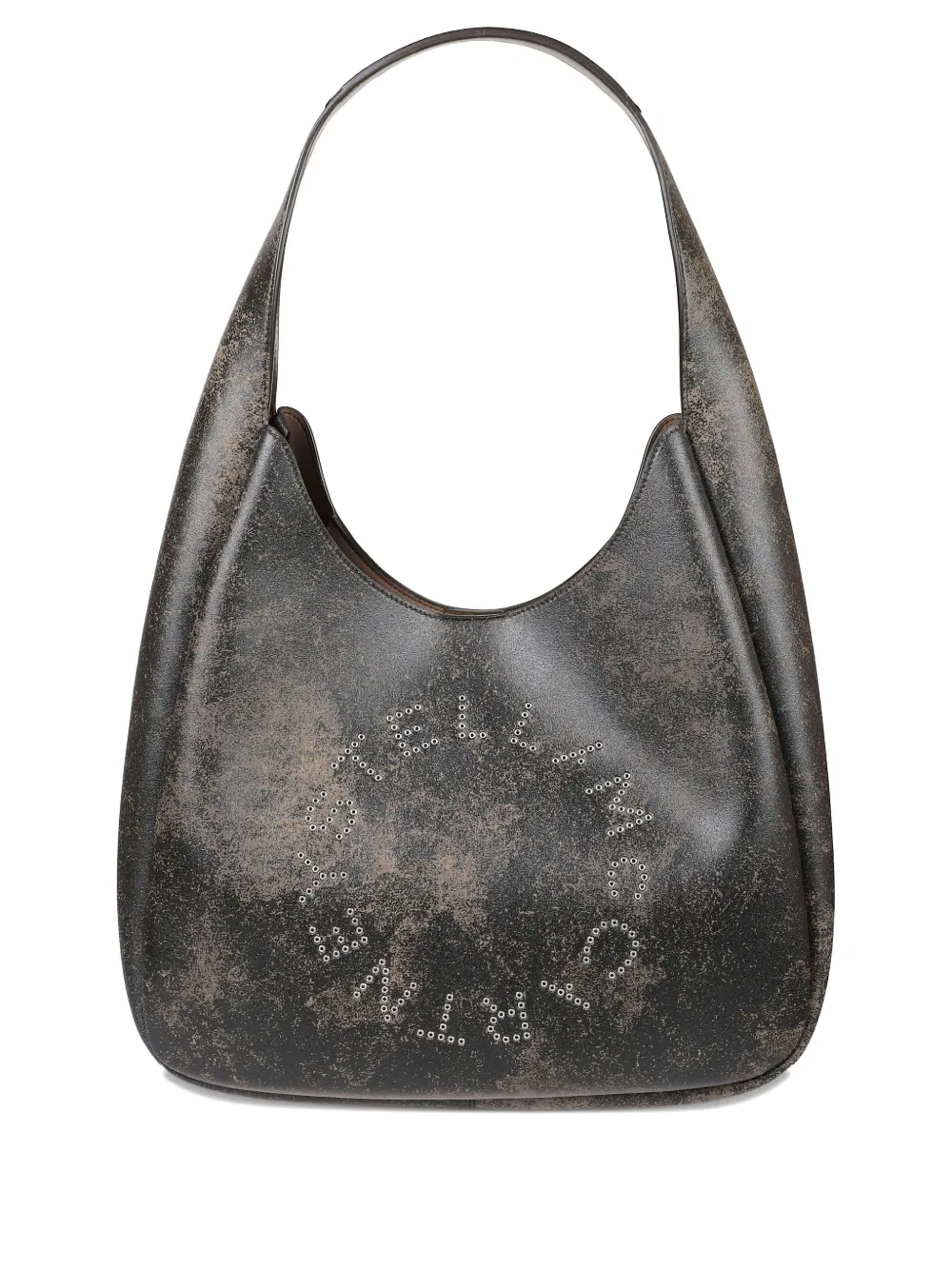 Stella McCartney Borsa a spalla con logo - Grigio