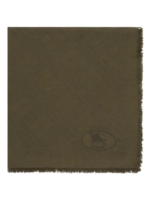 Burberry mascada deshilachada con monograma