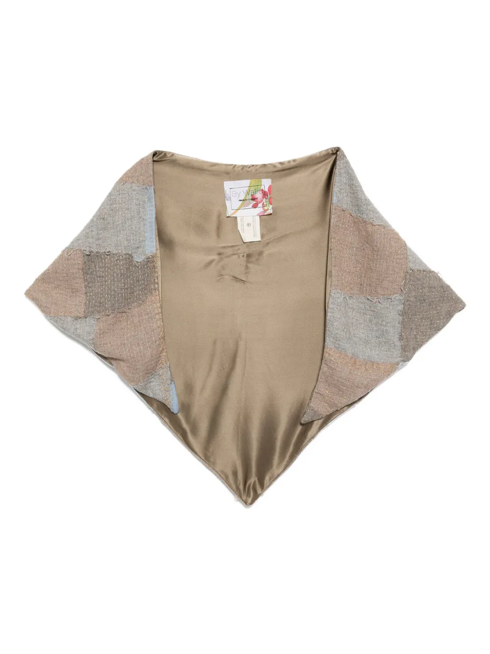 By Walid cashmere patchwork star shawl | Neutrals | Image 1