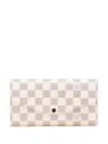Louis Vuitton Pre-Owned 2021-2025 Damier Azur Sarah Wallet long wallets - White