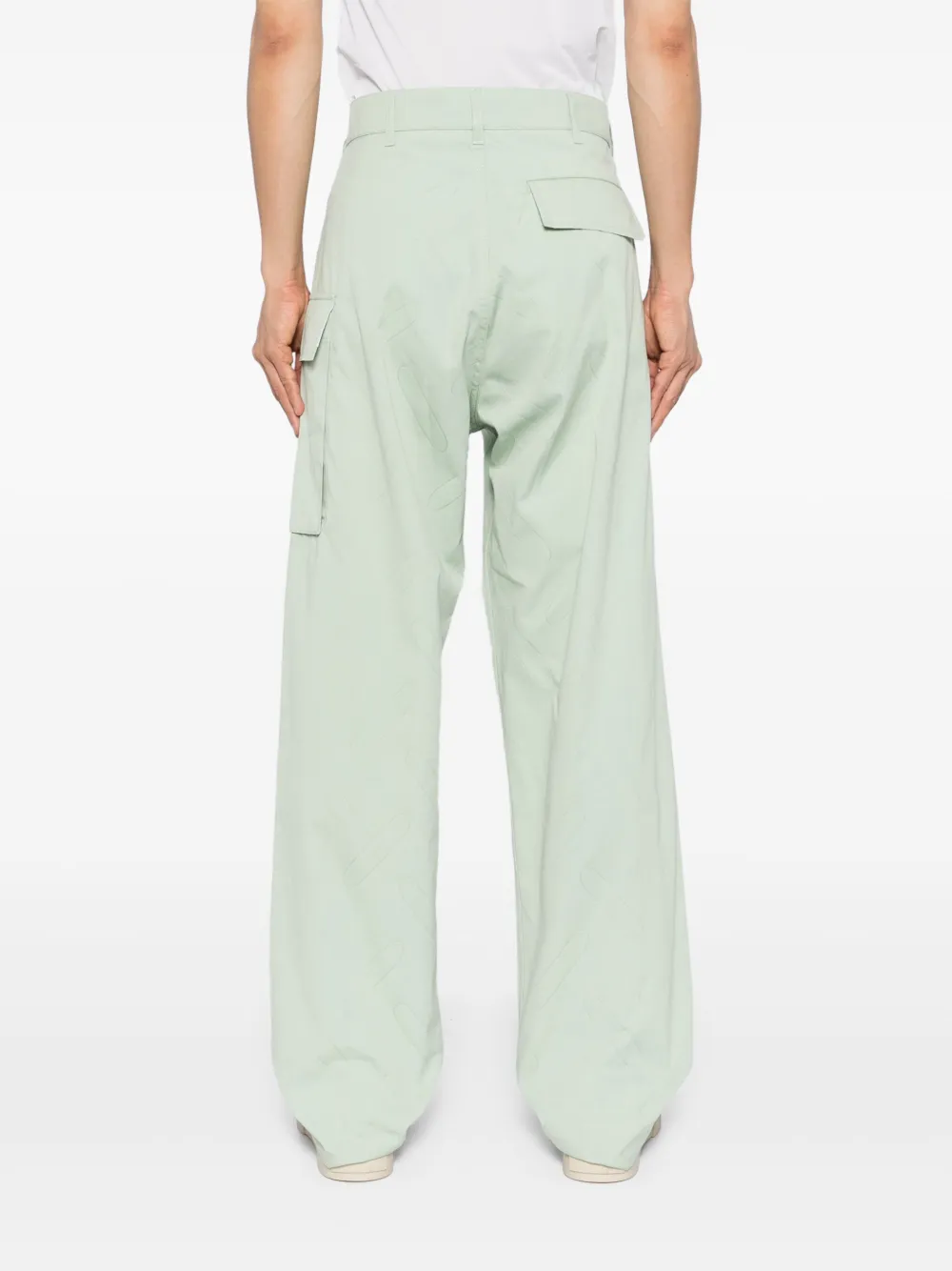 Marni confetti cotton trousers Groen