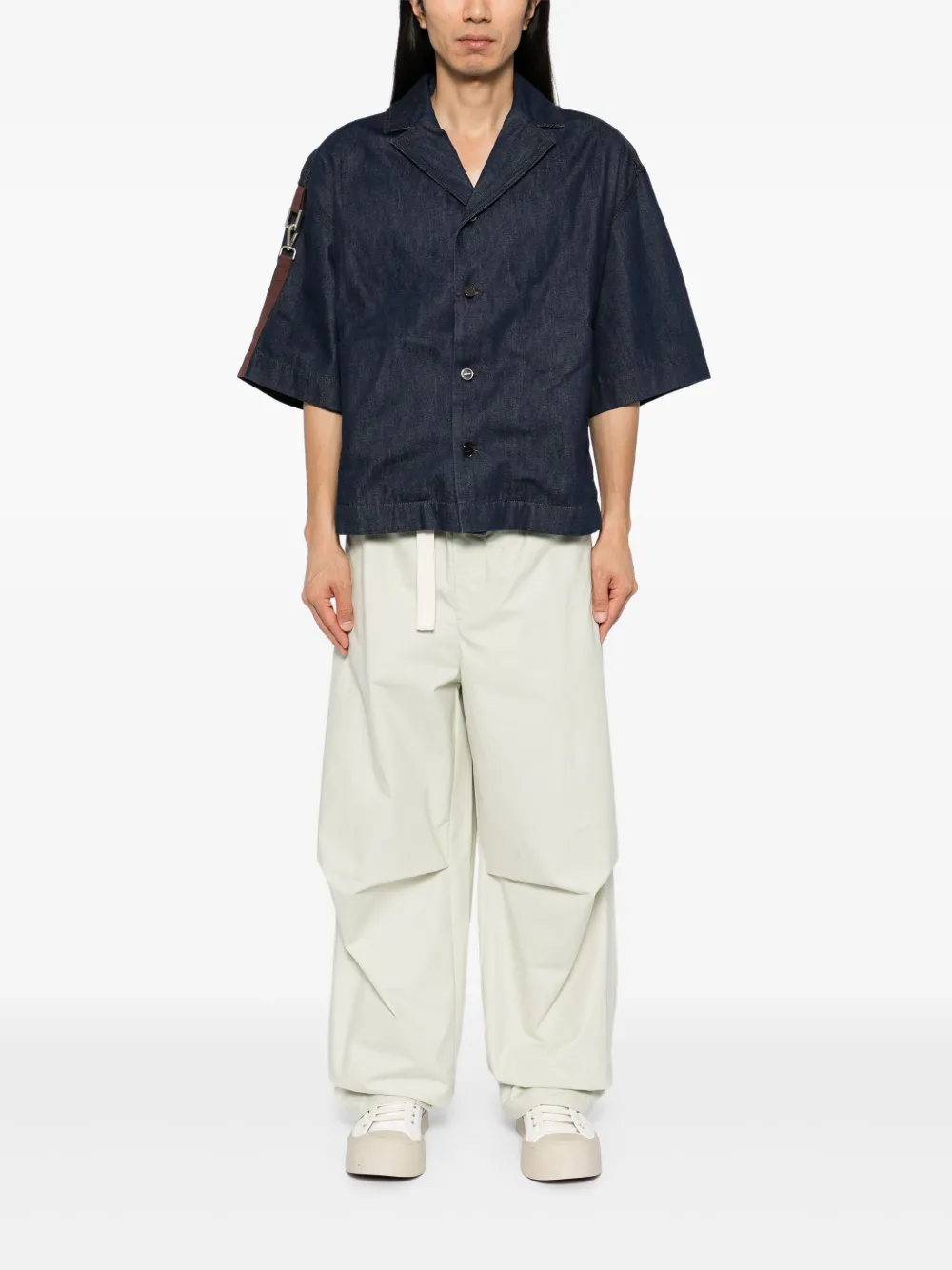 Jil Sander cotton trousers - Groen