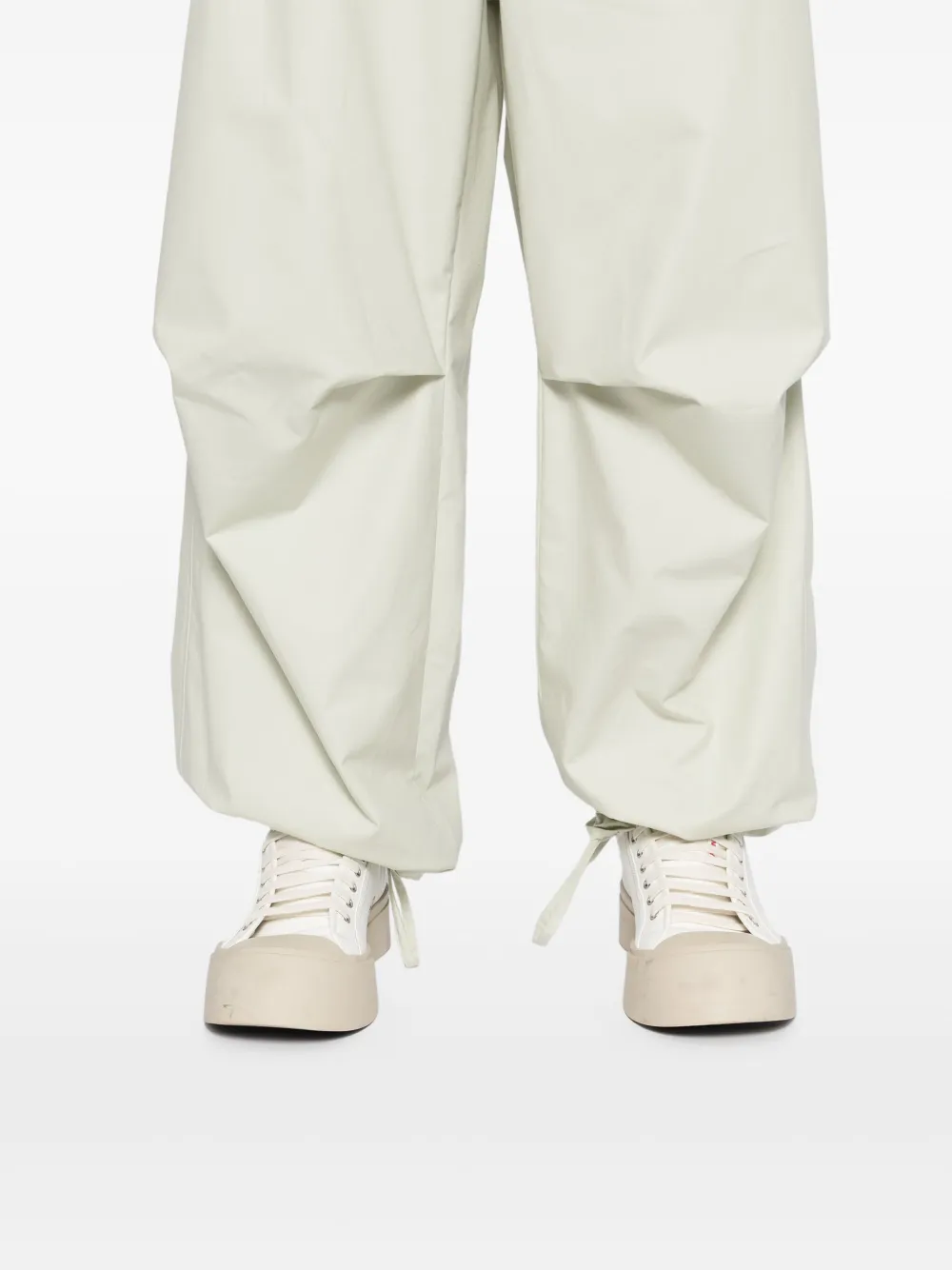 Jil Sander cotton trousers Groen