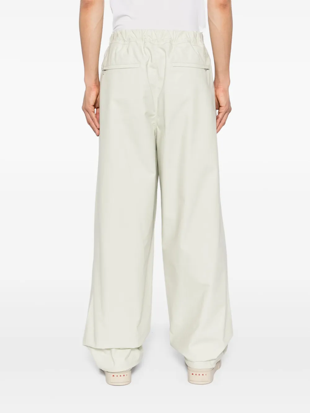 Jil Sander cotton trousers Groen