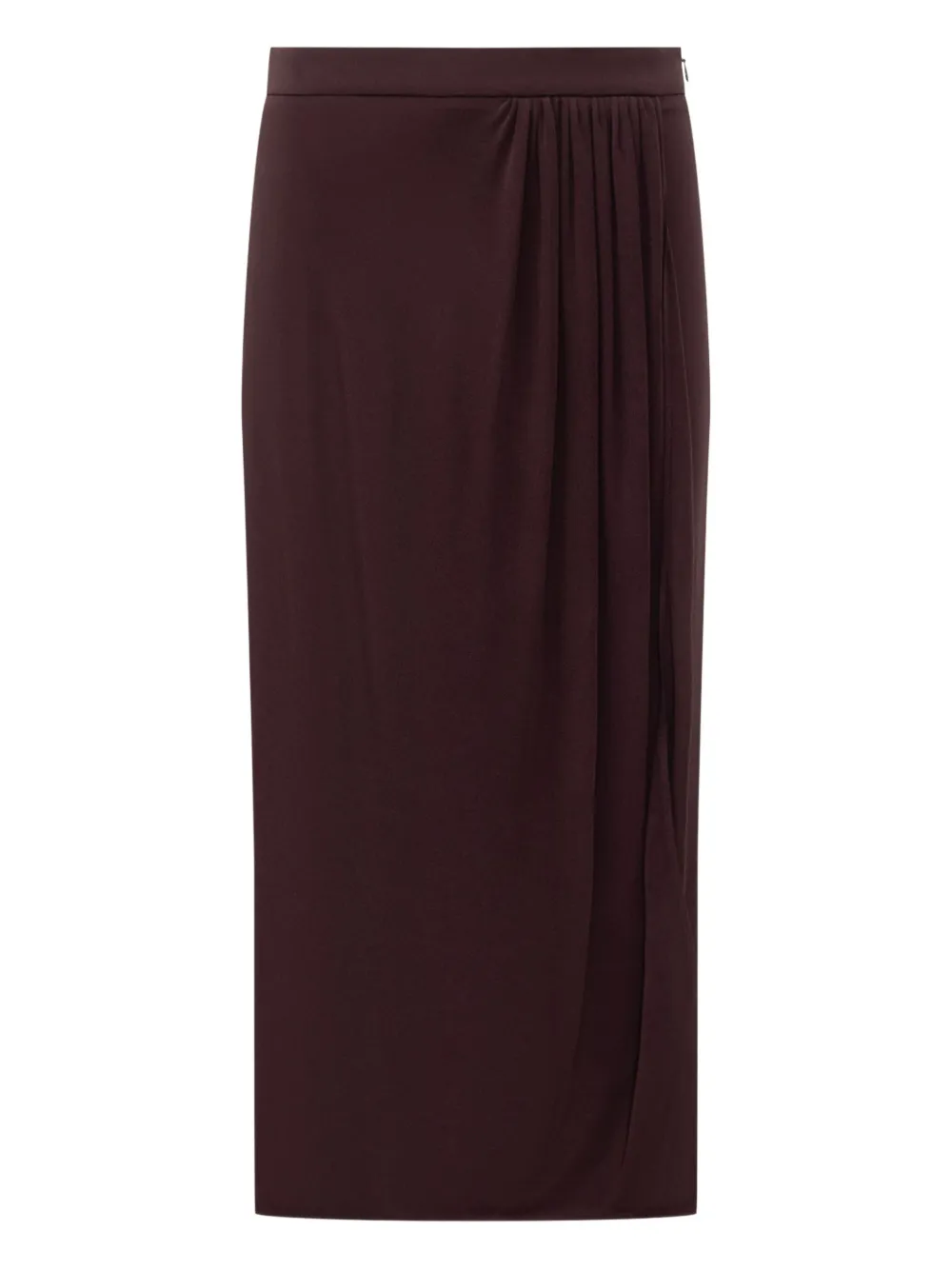 TOM FORD Maxi-plooirok met gewikkeld effect Paars
