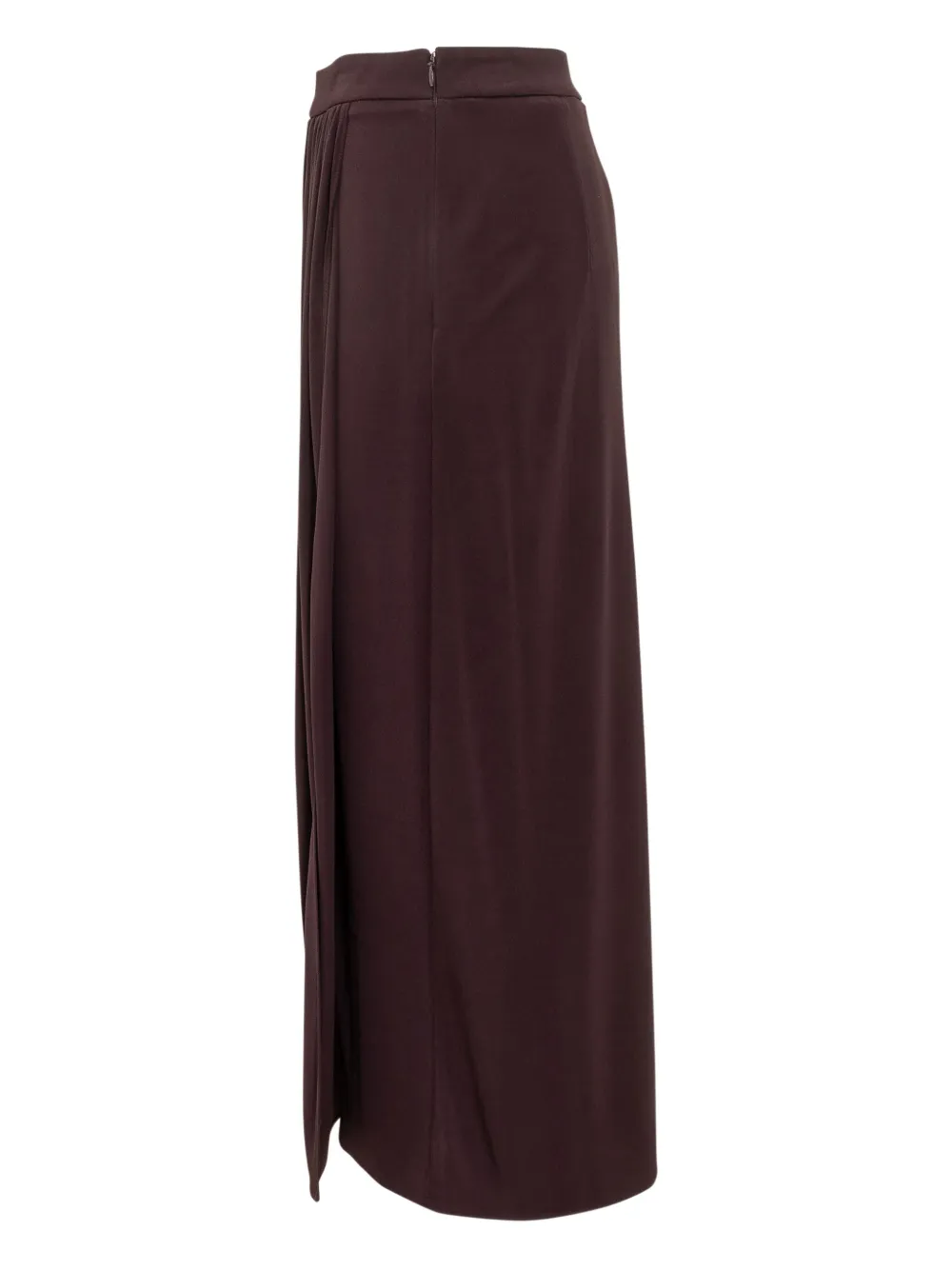 TOM FORD Maxi-plooirok met gewikkeld effect Paars