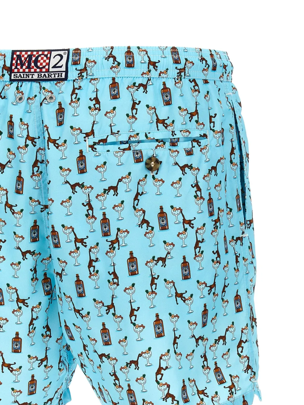 Shop Mc2 Saint Barth Dry Gin 31 Swim Shorts