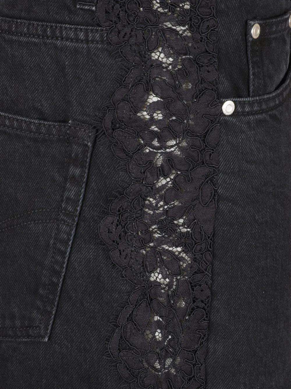 Stella McCartney Jeans met kanten vlakken Zwart