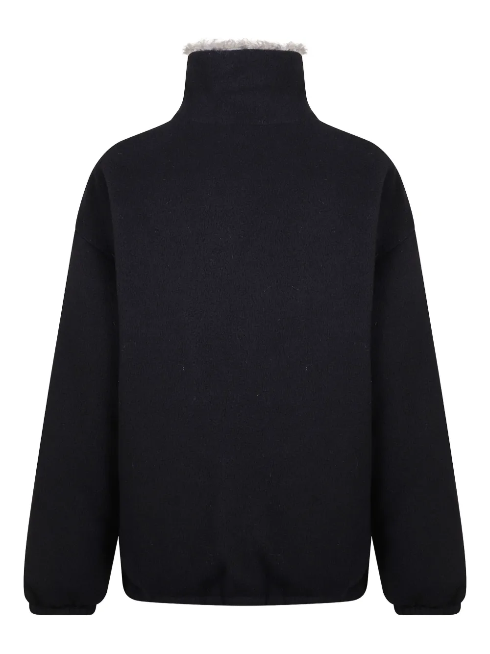 Miu fleece zip-up faux fur jacket Blauw