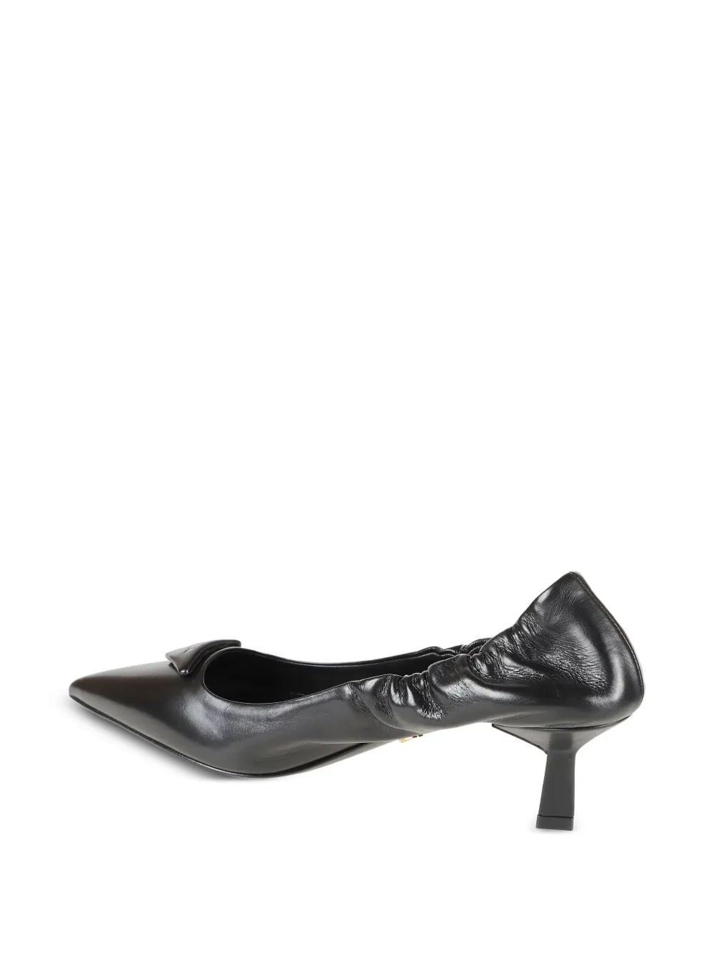 Prada Amelia pumps met 55mm kitten-hak en puntige neus Zwart