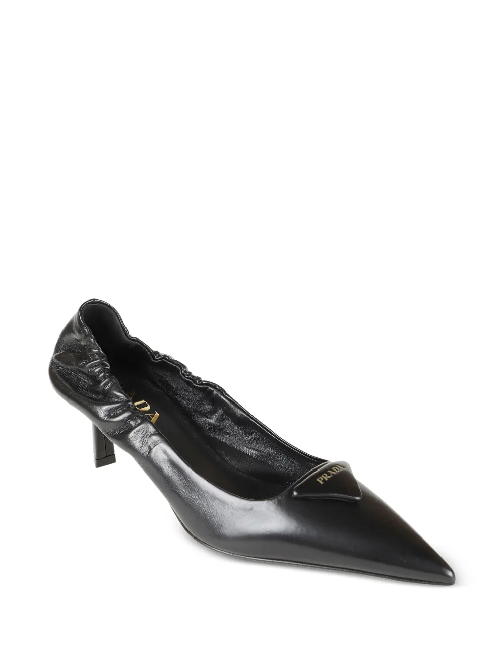 Prada Amelia pumps met 55mm kitten-hak en puntige neus Zwart