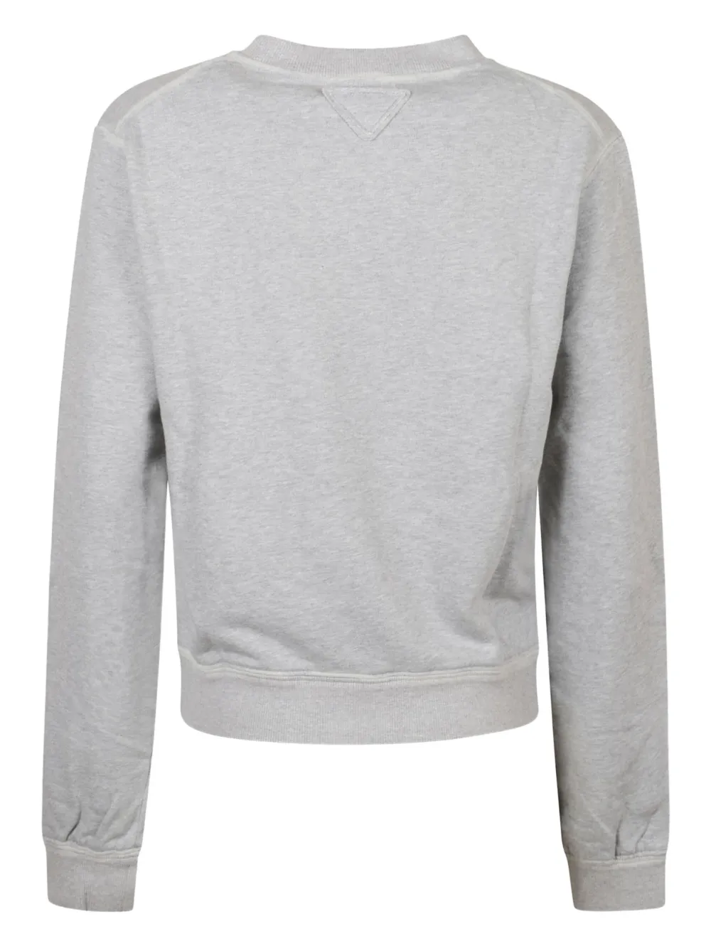 Prada logo-print cotton sweatshirt Grijs