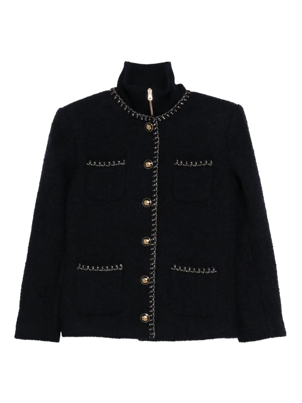 SANDRO tweed jacket - Blu