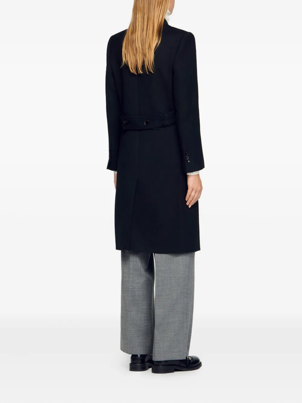 SANDRO Jas met dubbele rij knopen Zwart