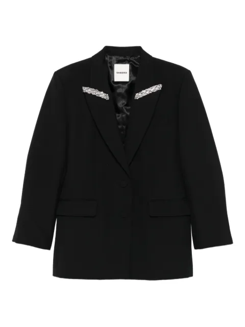SANDRO crystal-embellished blazer