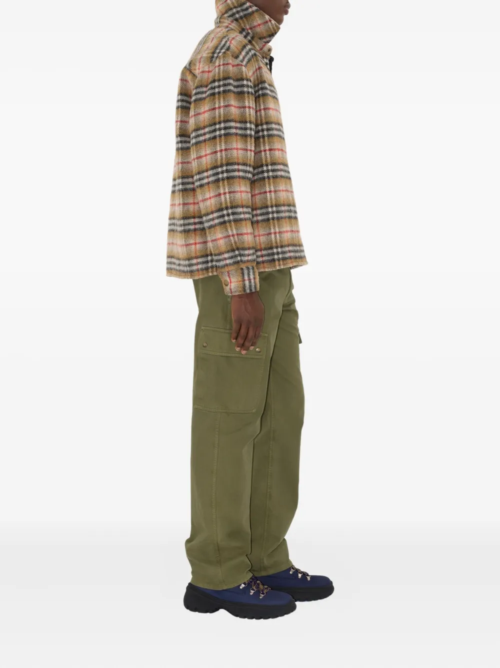 Burberry Geruit shirtjack Bruin
