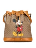 Gucci Pre-Owned 2016-2024 Micro GG Supreme Mickey Mouse bucket bag - Brown
