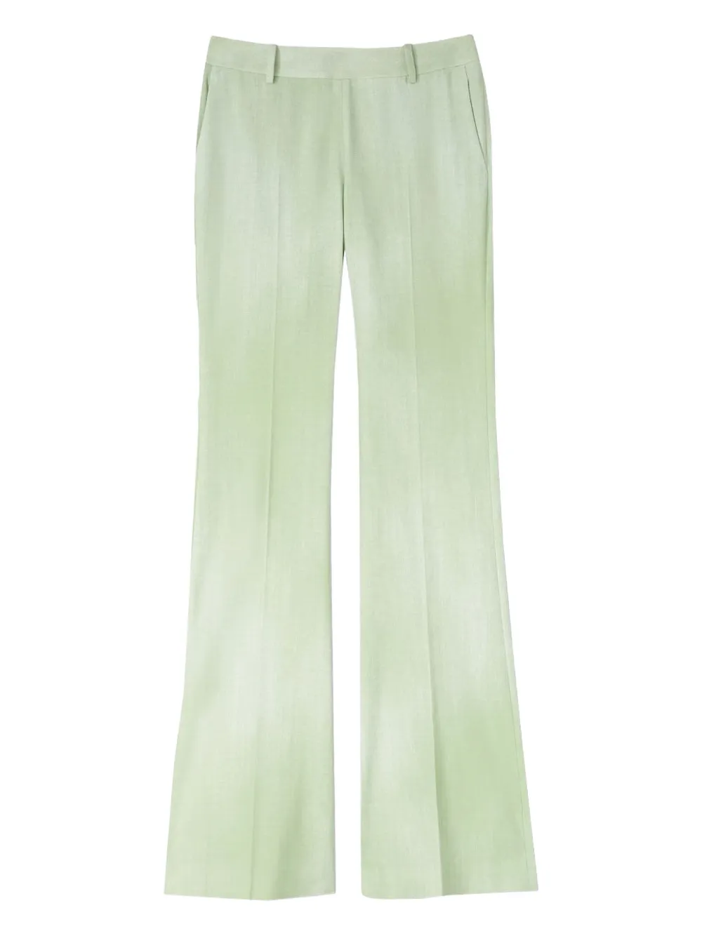 Ermanno Scervino pressed-crease flared trousers | Green | Image 1